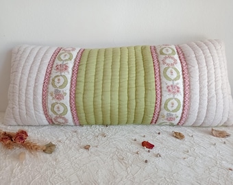 Shabby Chic Vintage Style Rectangular Printed Quilted Cotton