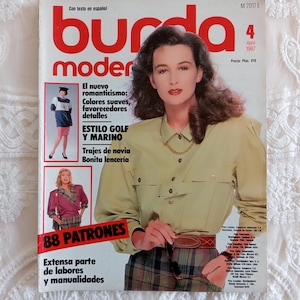 Magazine Burda Moden Automne 1987 – N°8 – Tendances Manteaux & Couture – Occasion