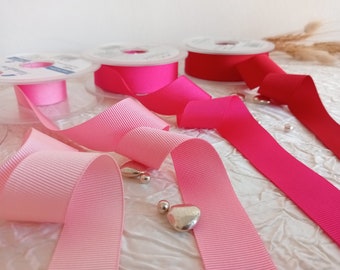 Grosgrain ribbon 25 mm (1") plain polyester grosgrain ribbon, grosgrain ribbon by the meter.
