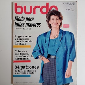 Burda Moden, Large Sizes, 3/86 - July &#39;86, Autumn-Winter fashion, Burda magazine special large sizes, Burda magazine large sizes