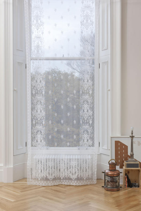 Fenster Fenster Spitze Spitzen Vorhang Stil Schäbig