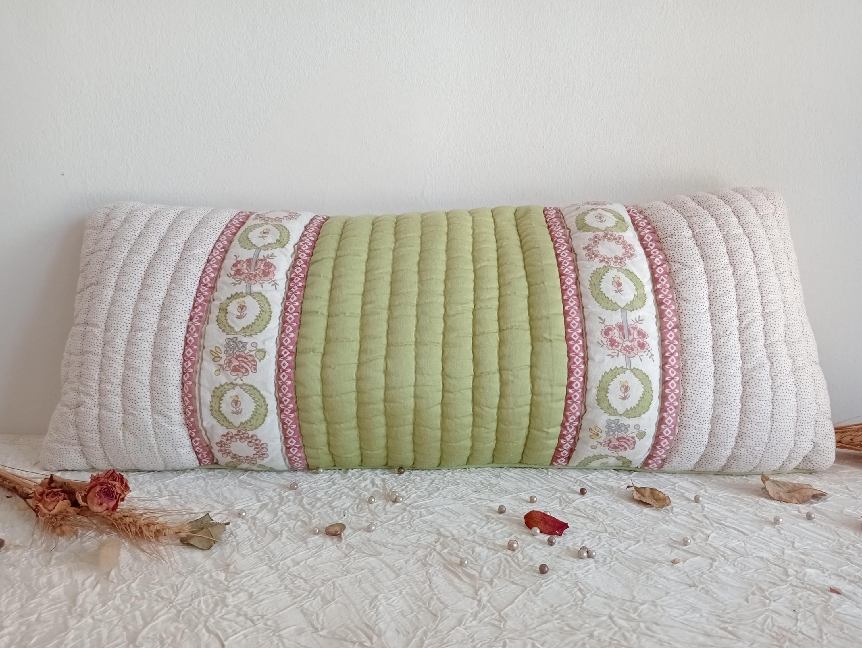 Shabby Chic Vintage Style Rectangular Printed Quilted Cotton