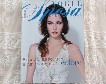 Revista Vogue Sposa Italia Marzo 2007, n. 100, revista de moda nupcial de alta costura italiana.