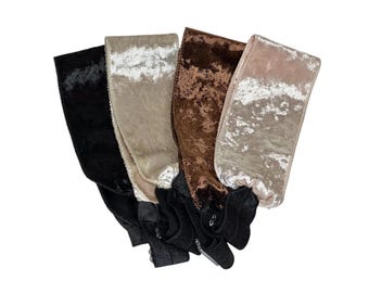 Satin-Lined Velvet Spa Headband: Adjustable Makeup Wig Grip