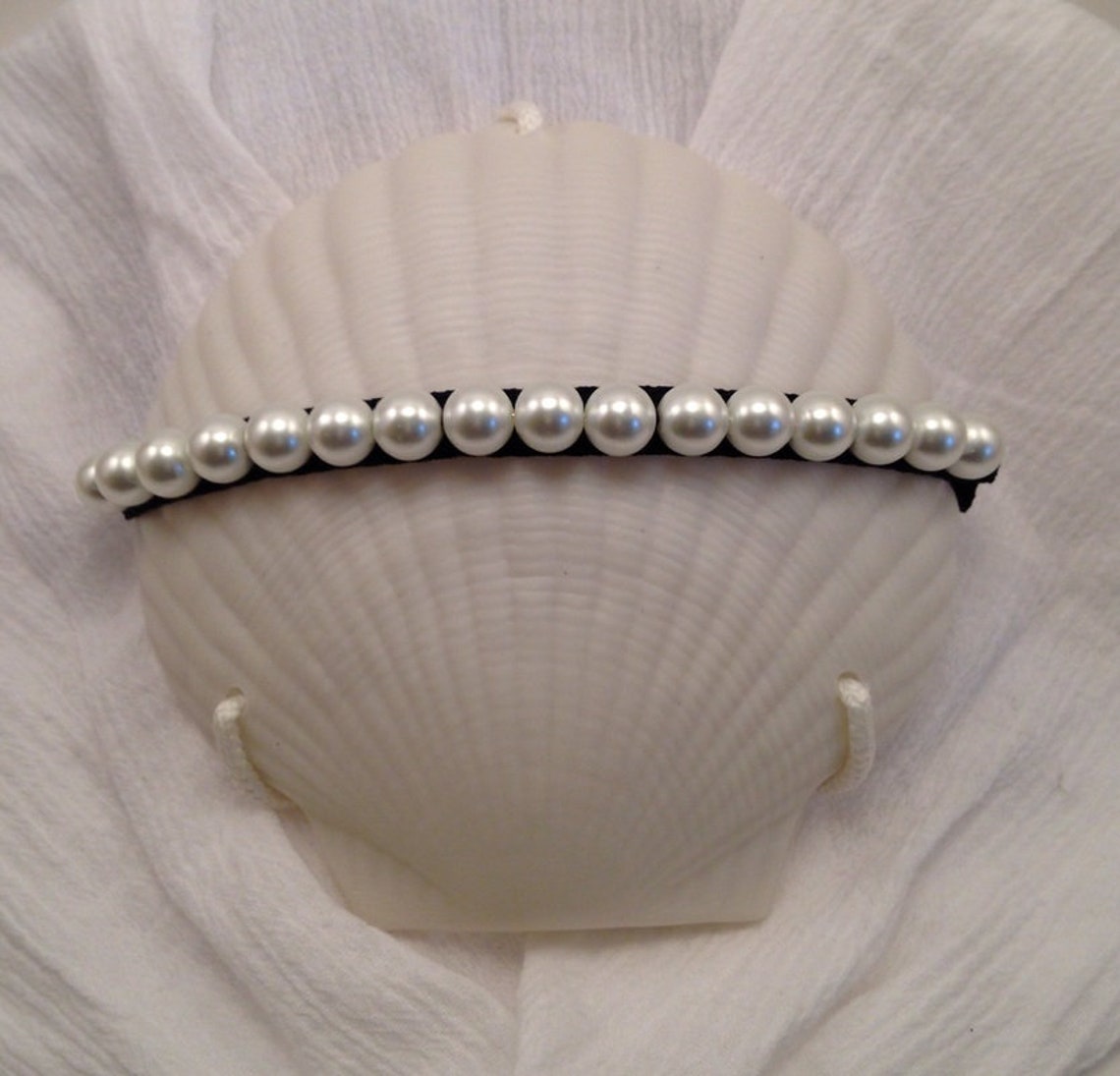 Pearl Afro Puff Holder Natural Hair Accessory Ouchless Band Natural
