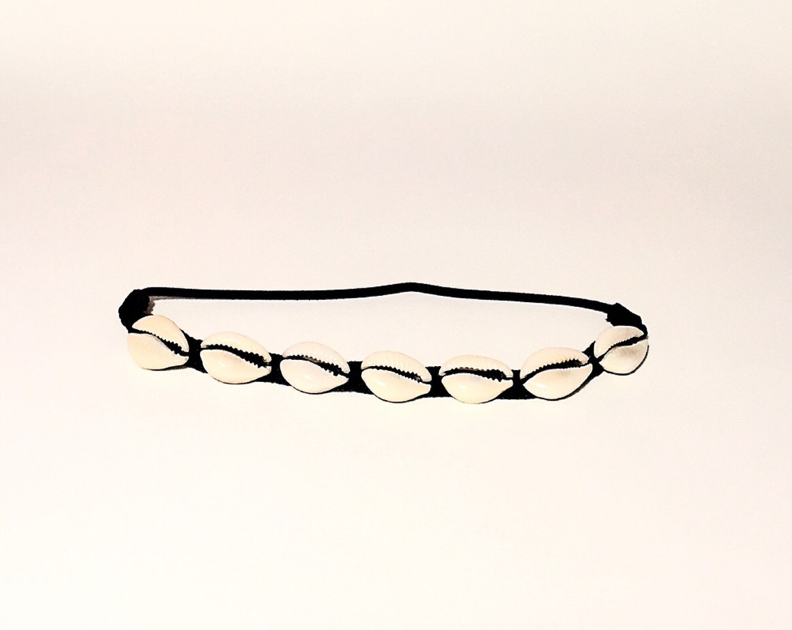 Cowrie Shell Afro Puff Holder Natural Hair Accessory Puff Holder