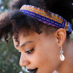 Cowrie Shell Earrings Seashell Earrings Afrocentric Jewelry Natural Hair Fashion Cowry Earrings Afro Hair Gift For Women image 2