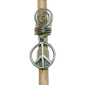 Peace Sign Hair Cuff: Loc Jewelry