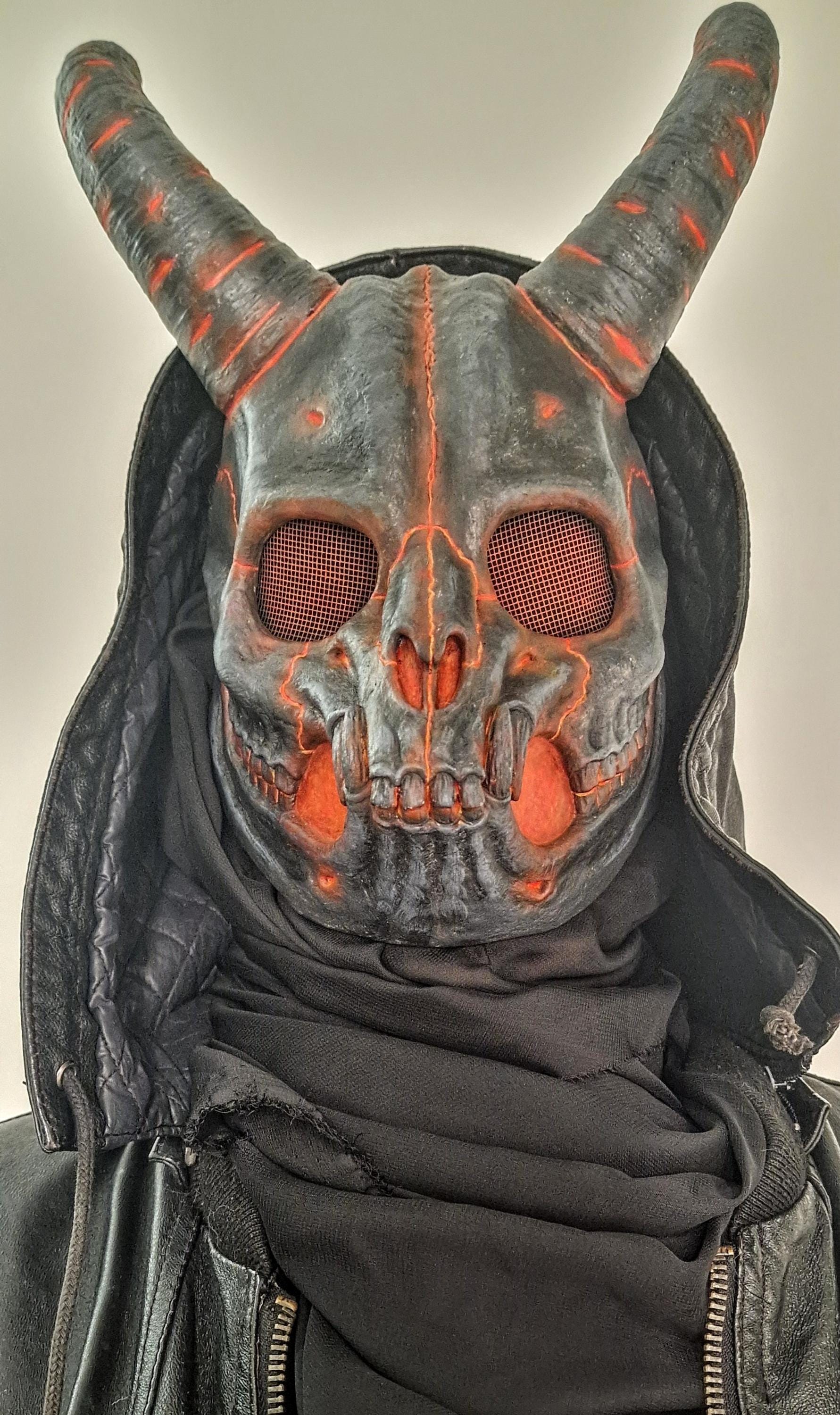 Goat Mask Ritual Handmade Horned Goat Skull Mask - Resin Pagan LARP Costume - Etsy