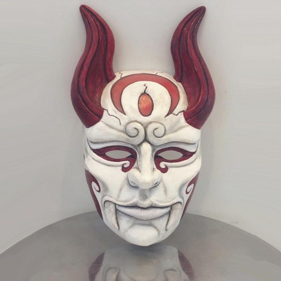 Handmade Bloodmoon Diana Oni Mask, Ninja Kunoichi Cosplay - Etsy