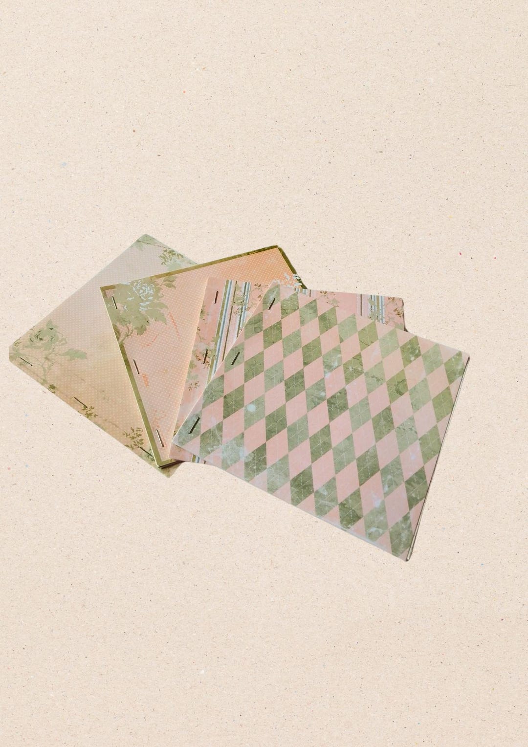 Patterned Notebook Paper Handmade Patterned Lined Paper Notebook - 15x15cm - 15 Pages - Etsy