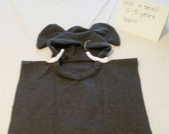 Elephant polarfleece poncho