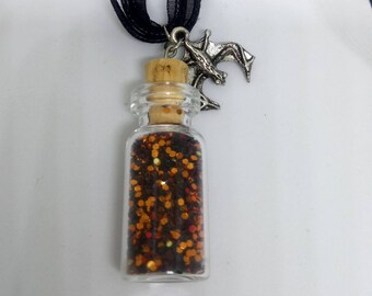Halloween magic vial necklace