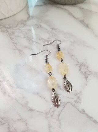Orecchini Pendenti A Foglia In Argento Sterling Con Ametista – Gioielli Eleganti E Naturali