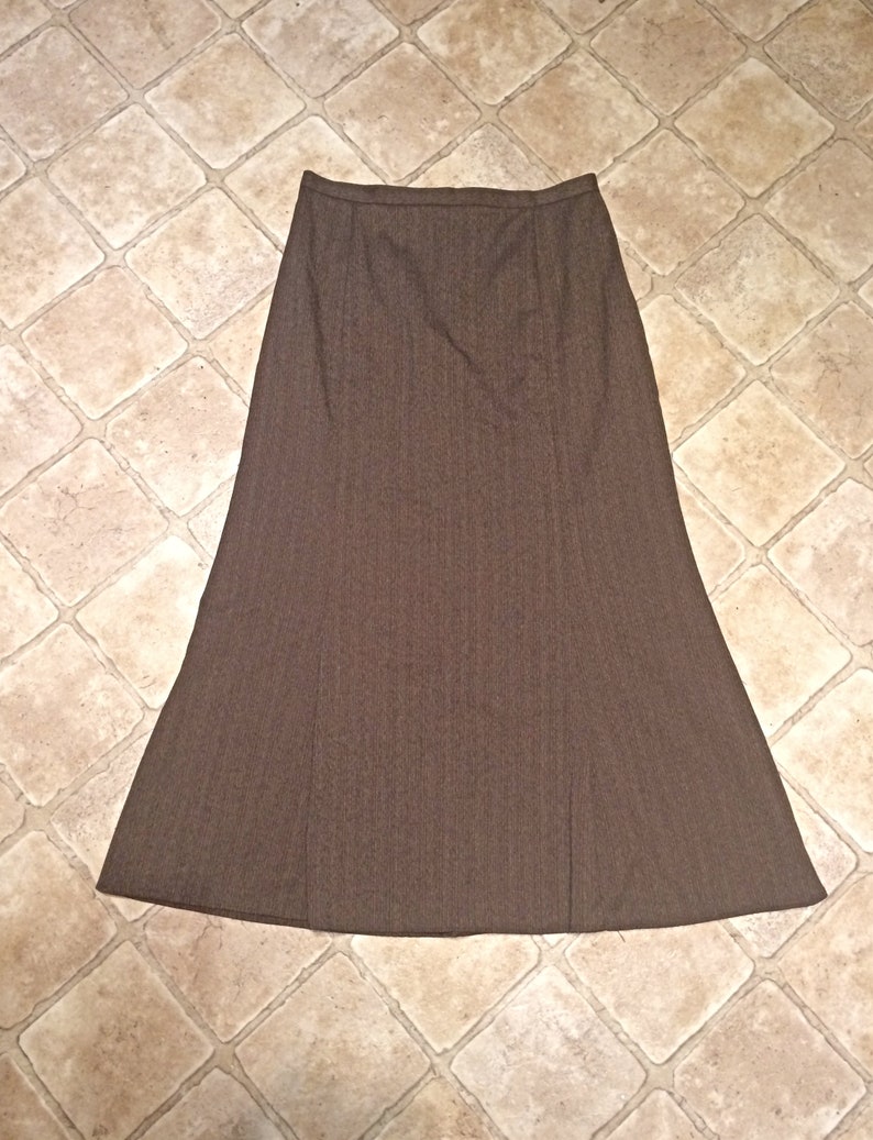 Long Brown Peasant Skirt / Mocha Brown Maxi Skirt / Boho Skirt | Etsy