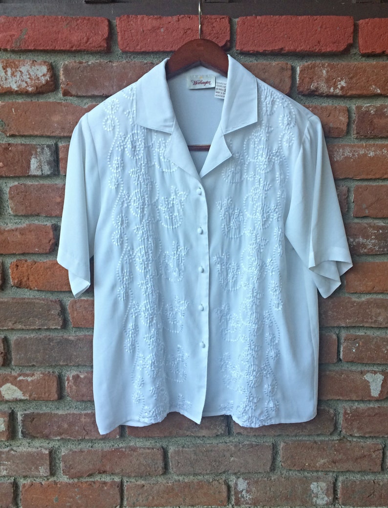 vintage blouse white