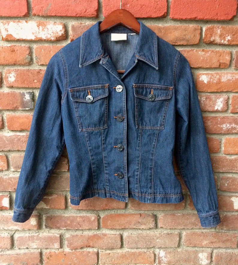 Liz Claiborne Denim Jacket / Vintage Denim Blue Jean Jacket / | Etsy