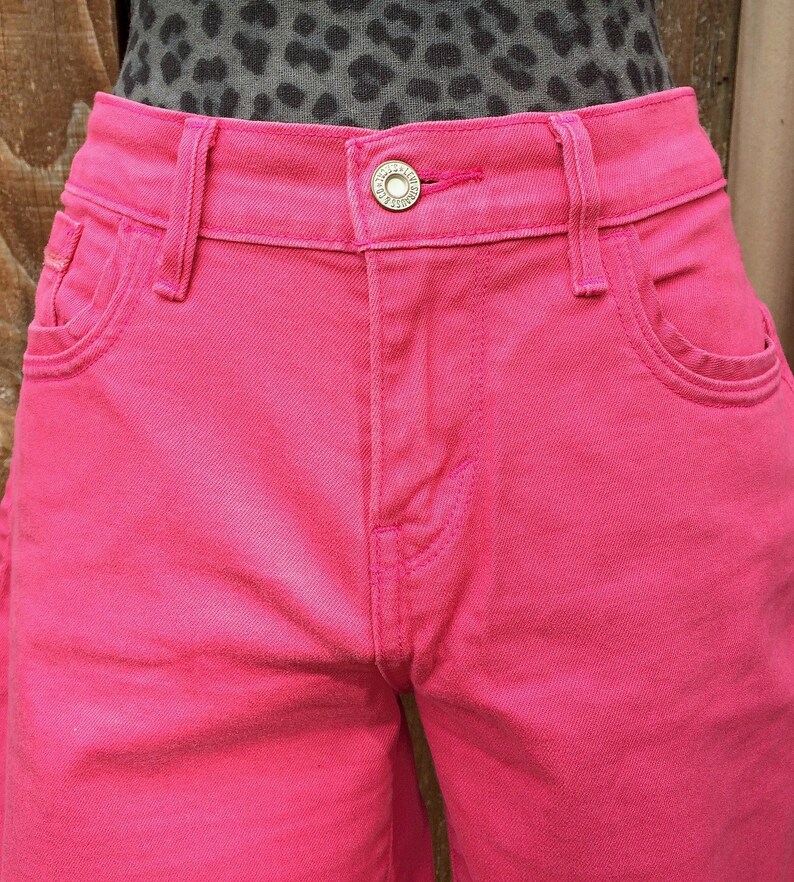 Levis Hot Pink Denim Bermuda Shorts / 1990s Levis Salmon Pink | Etsy