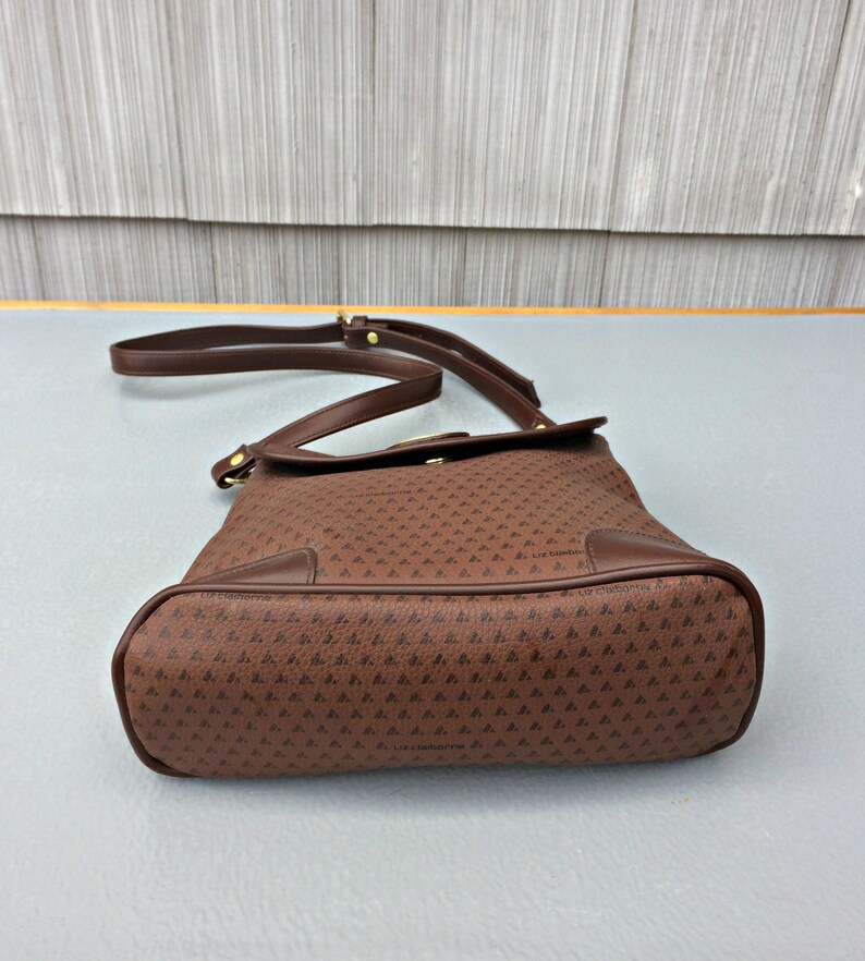 Brown Monogram Leather Purse / Brown Leather Shoulder Strap Etsy