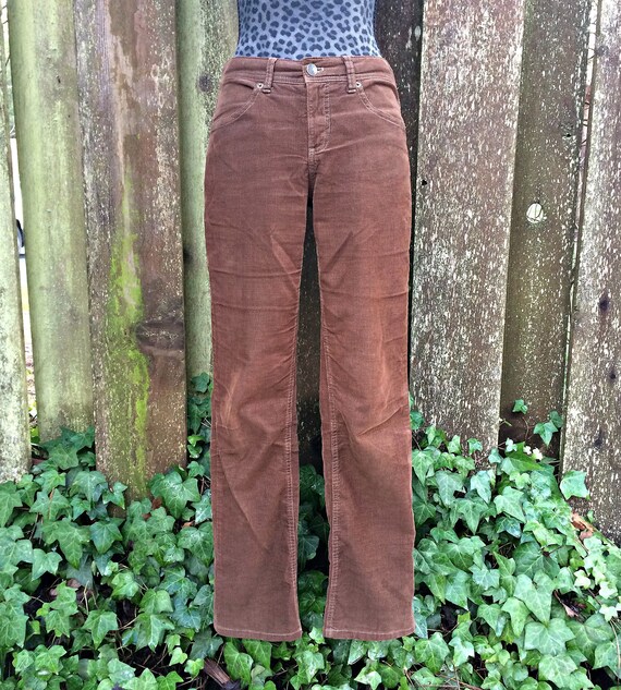 corduroy low rise pants