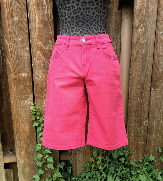 hot pink bermuda shorts