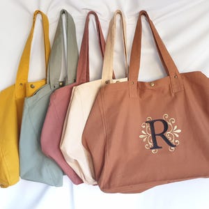 Sac de shopping en coton délavé personnalisable