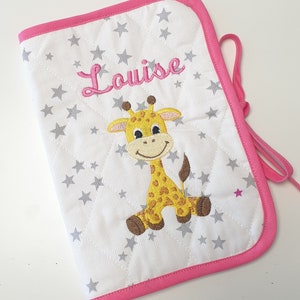 Personalized/embroidered health book cover with first name and date of birth, image of your choice Disney, Winnie the Pooh, animals image 1