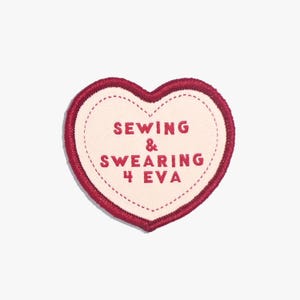The "Swearing & Sewing 4 Eva" Iron On Patch | 1 Pack