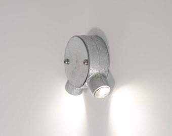 Conduit Lighting -Angle Box- Statement lighting fixtures in a modern industrial style. 3 watt 100 -240v ac indoor