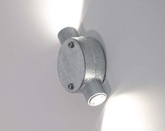 Conduit Lighting -Box Through- Statement lighting fixtures in a modern industrial style. 3 watt 100 -240v ac indoor