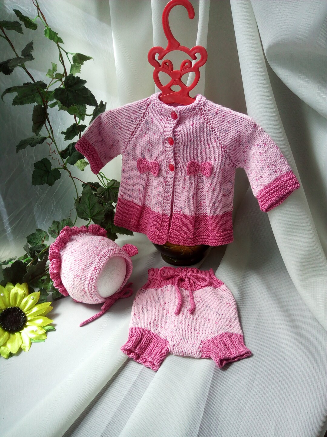 HOLIDAY (ホリデイ) ケーブルニットベビーボンネット レディース