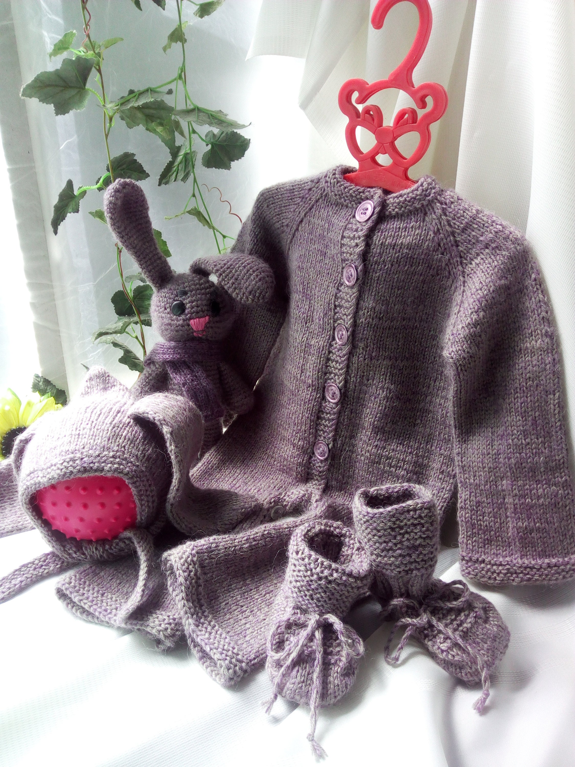 Easter Outfit Knit Baby Fluffy Romper 