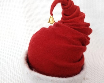 Nikolausmütze, Pelzmütze, glänzende Nikolausmütze, Nikolausmütze, Nikolausmütze, Nikolausmütze, Weihnachtsschmuck, Weihnachtsmütze, Wollmütze, Weihnachtsmütze