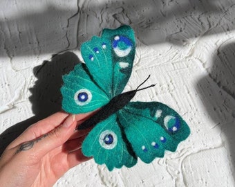 butterfly accessory, wool brooch, hat accessory, cosplay, gift, wool accessory, butterfly brooch, coat brooch, fancy brooch