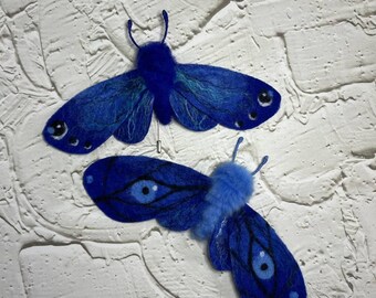 butterfly accessory,wool brooch, hat accessory, cosplay, gift, wool accessory, butterfly brooch, moth brooch, fairy brooch, forest accessory
