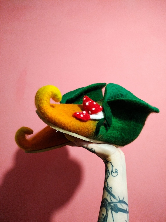 Fairy, witch shoes, dwarf shoes, elf shoes, mushroom shoes, Halloween shoes, cosplay shoes, Halloween witch costume, felted home slippers