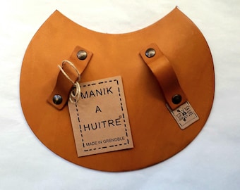 Gant-Manique a huitre en cuir-cadeau idéal pour homme-pour femme