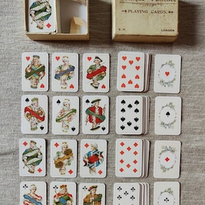 Dondorf B - two miniature decks of cards, early 1900s, Patient playing cards