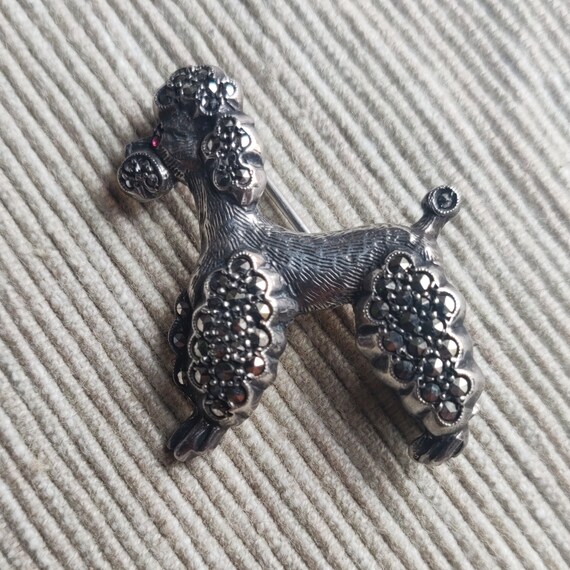 Épingle Vintage Pennino En Argent Avec Strass – Motif Fleurs
