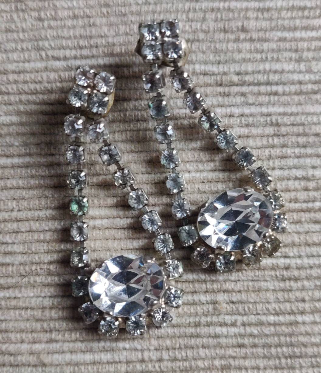 Orecchini Vintage anni '60, con strass