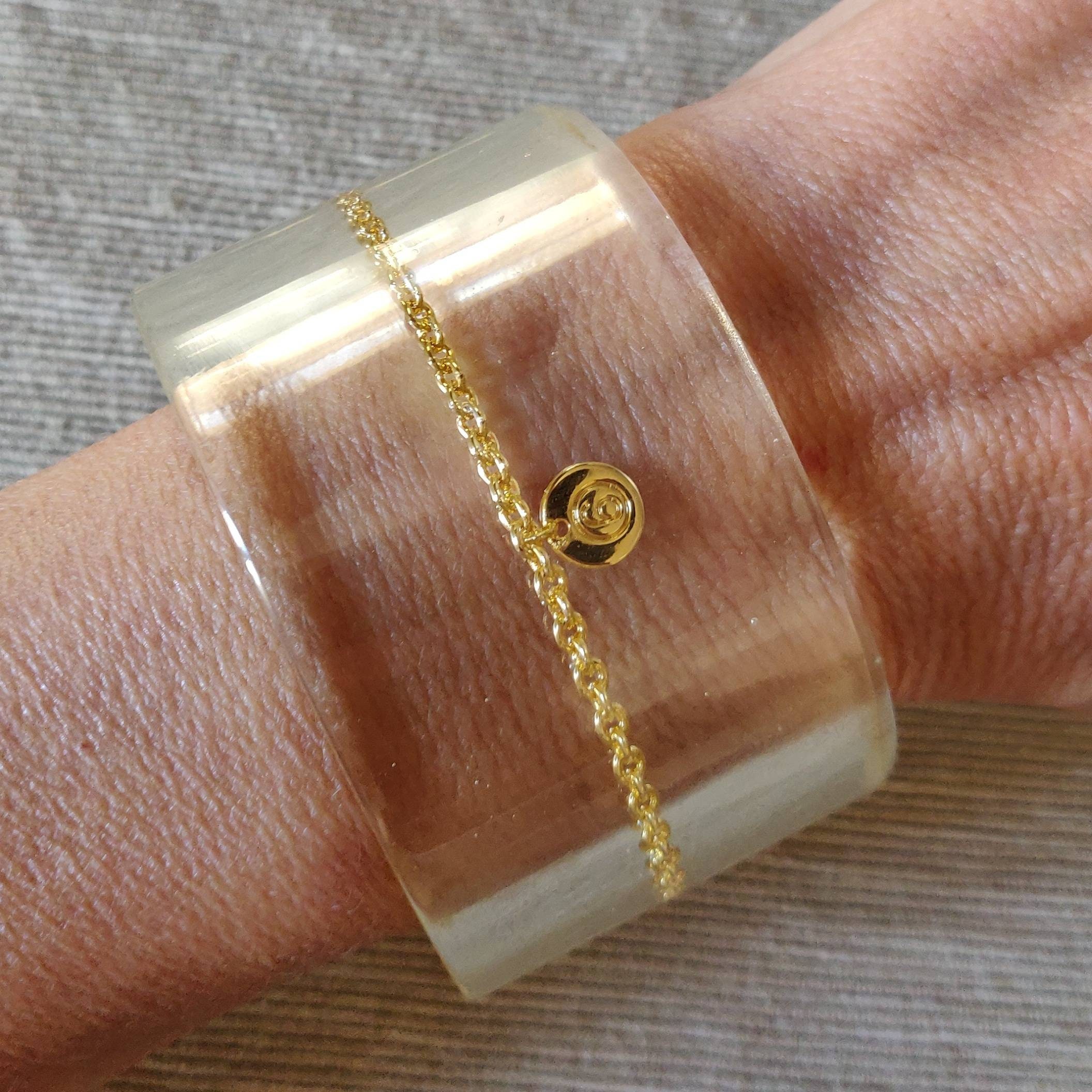 【関税&送料込】Maison Margiela Bracciale Aperto Con Logo MM6 Maison Margiela Paris, Plexiglass Bracelet - Etsy Canada
