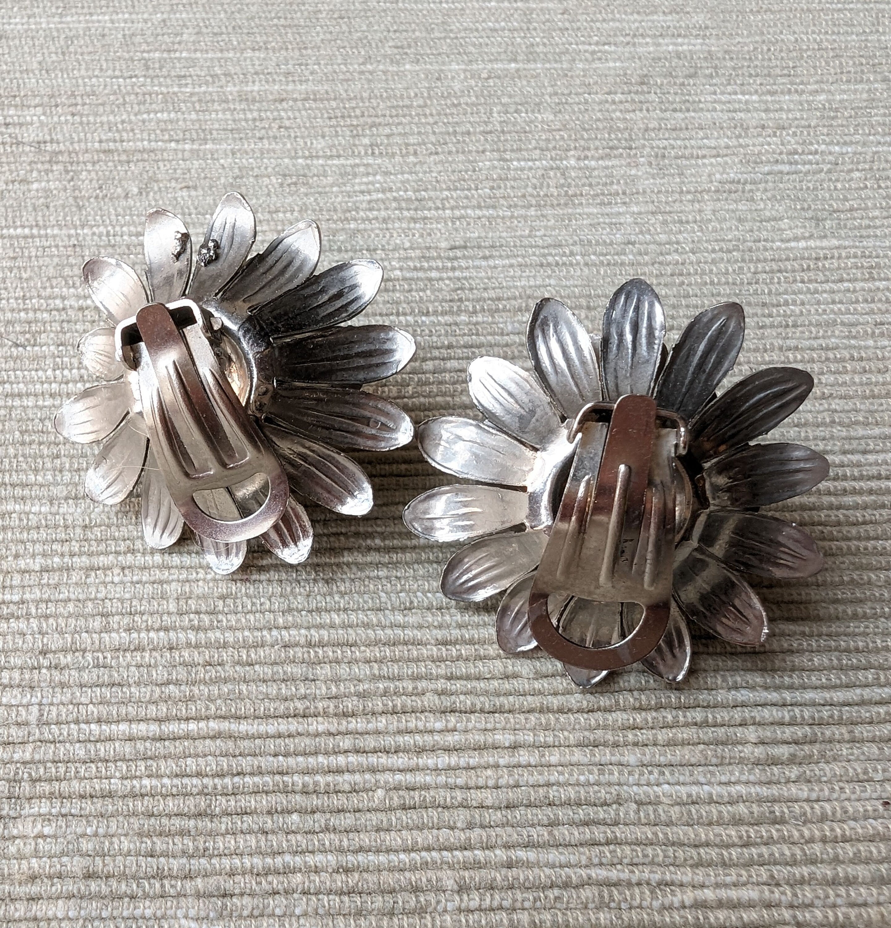 Orecchini A Goccia Lunghi Artigianali Con Fiori Giglio, Argento Placcato, Stile Vintage Chic