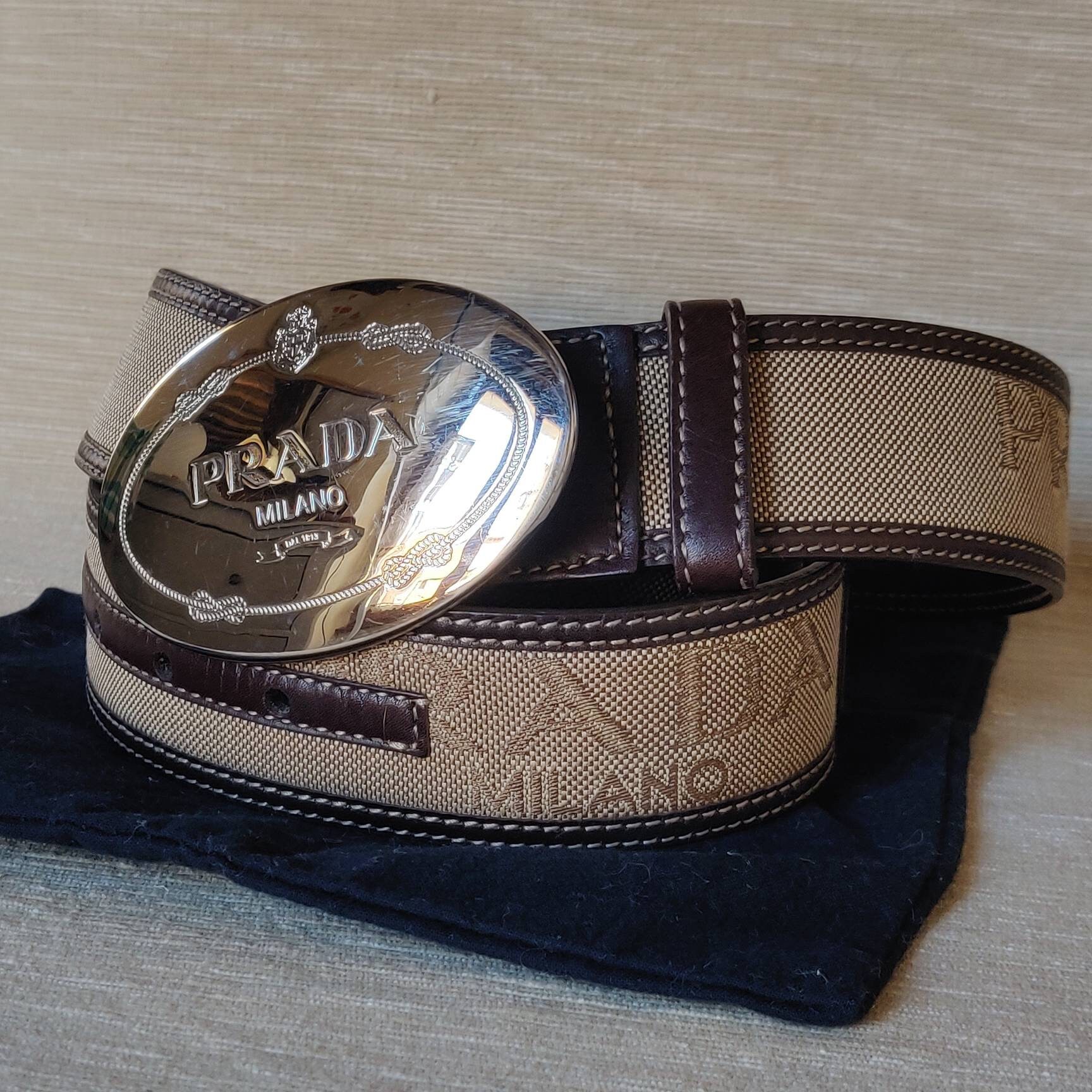 Prada belt womens best sale