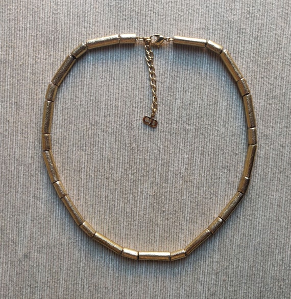 Christian Dior Vintage Bamboo Necklace