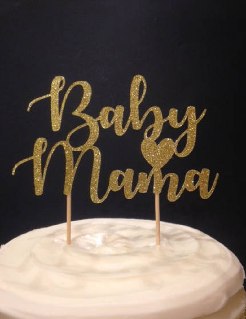 baby mama cake topper