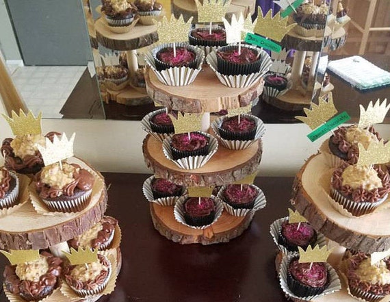 Where The Wild Things Are Crown Cupcake Toppers In Sparkling Etsy