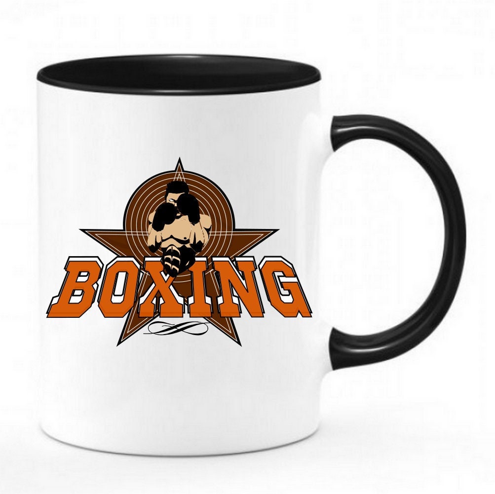 Mug Sport Boxe Boxing | Chope Mug Bicolor Imprimé Boxeuse et - 11Oz/325Ml