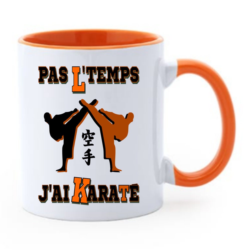 Mug Humour Imprimé sur Le Thème Karaté Motif Pas L'temps J'ai Karaté | Chope Mugtasse à Café Du Kara