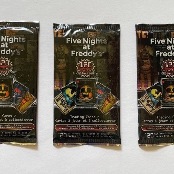 Lot of (3) 2016 Scott Cawthon Five Nights at Freddy's FNAF Trading Card Packs