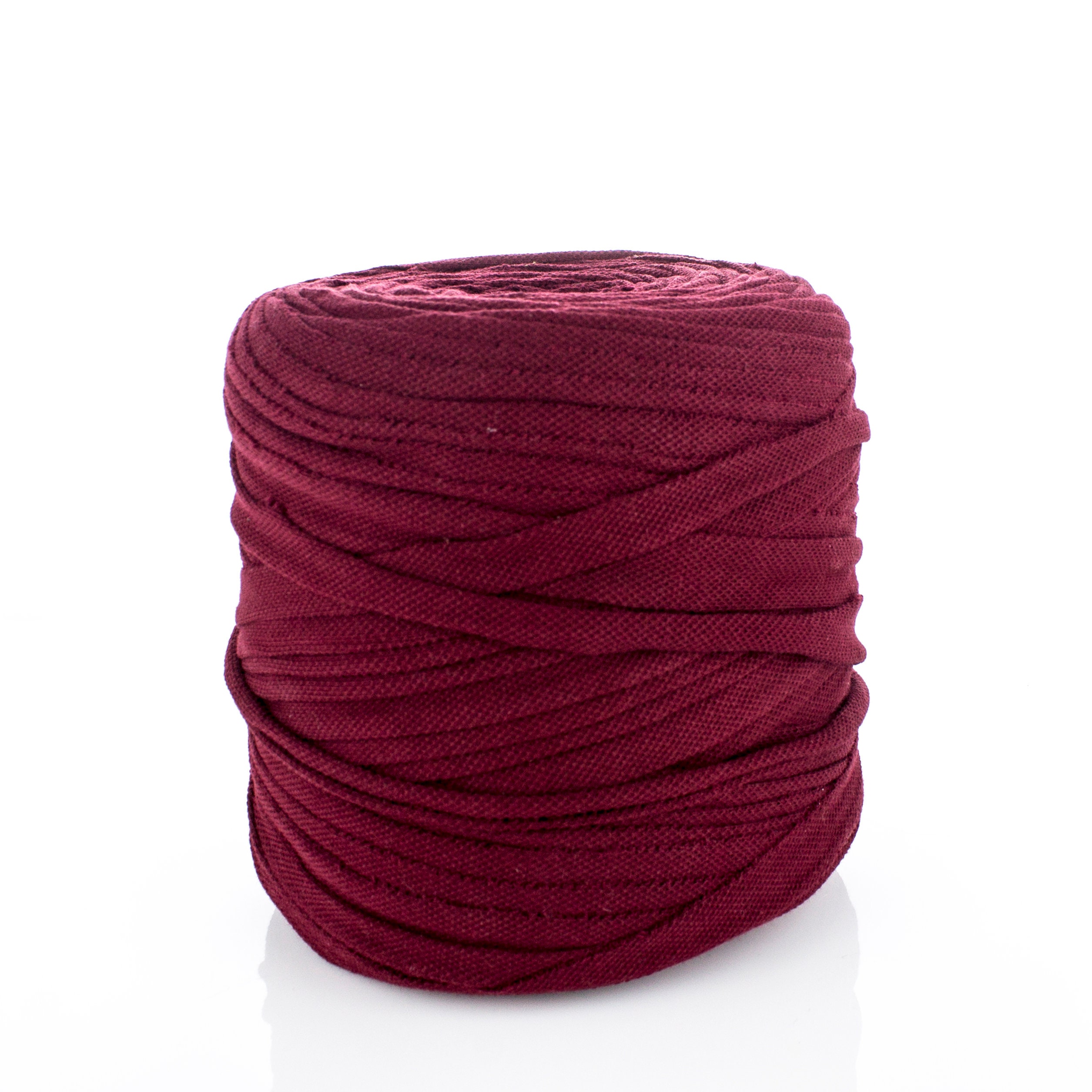 T-shirt Yarn. Crochet Cotton Yarn. Textile Yarn. Cotton Yarn for Crocheting  and Knitting Baskets, Bags, Rugs, Poufs. Pink T-shirt Yarn. 